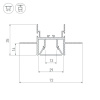 Профиль Arlight FOLED-CEIL-CENTER-2000 023863