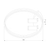 Потолочная светодиодная люстра Eurosvet Luminari 90247/3 белый / хром
