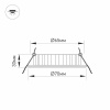 Мебельный светодиодный светильник Arlight LTM-R70WH-Frost 4.5W Day White 110deg 020770