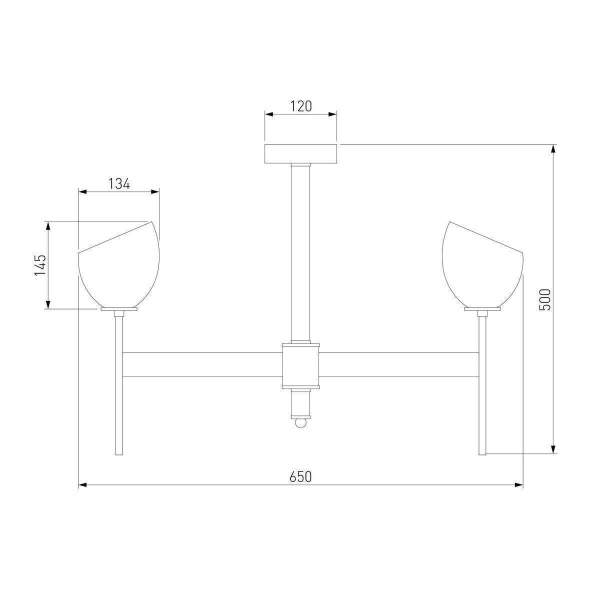 Подвесная люстра Eurosvet Arrista 60130/6 хром Smart