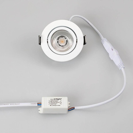 Мебельный светодиодный светильник Arlight LTM-R65WH 5W Warm White 10deg 020768