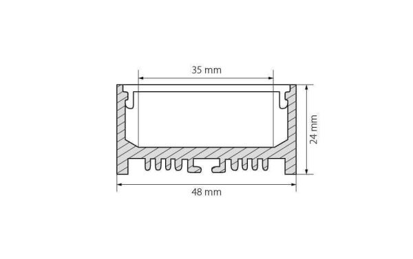 Профиль Arlight ARH-LINE-2448-2000 ANOD 018684