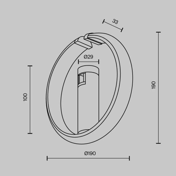Трековый светильник Maytoni Technical TR230-1-10W3K-BS