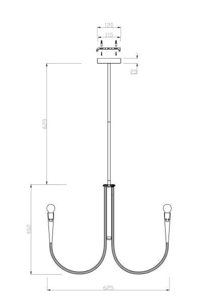 Подвесная люстра Freya Branches FR5253PL-06BS