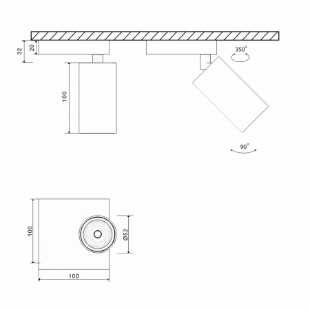 Основание для светильника SWG Mini-VL-M11-WH 004872