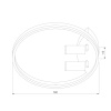 Потолочная светодиодная люстра Eurosvet Luminari 90247/3 белый / хром