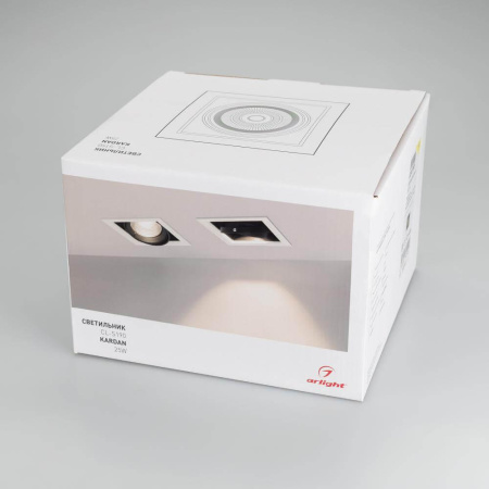 Встраиваемый светодиодный светильник Arlight CL-Kardan-S190x190-25W White6000 026500