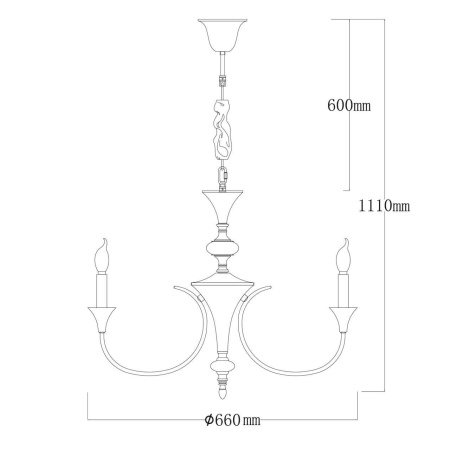 Подвесная люстра MW-Light Консуэло 614013106
