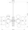 Подвесной светильник KUTEK ERBA ERB-ZW-6(ZM/3)CB