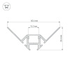 Профиль Arlight ARH-DECORE-S12-INT-2000 ANOD внутренний 023868