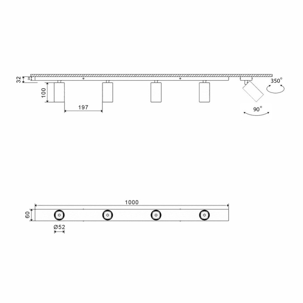 Основание для светильника SWG Mini-VL-M14-BL 004877