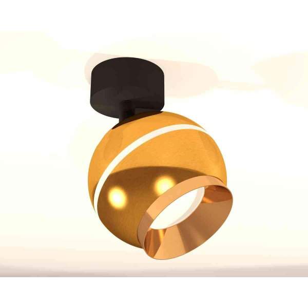 Комплект накладного светильника Ambrella light Techno Spot XM1105002 PYG/SBK золото желтое полированное/черный песок (A2210,C1105,N7034)