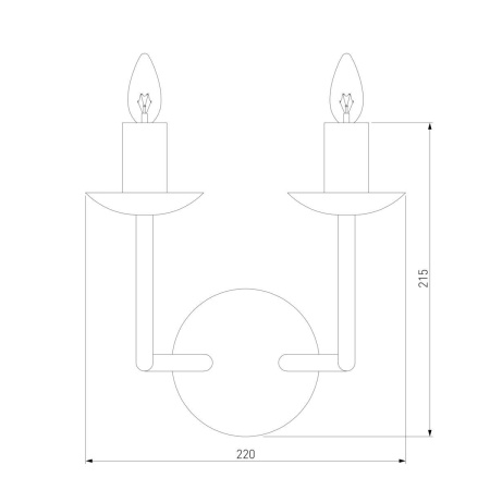 Бра Eurosvet Cariso 60150/2 хром