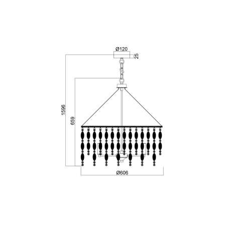 Подвесная люстра Vele Luce Grace VL4093P61