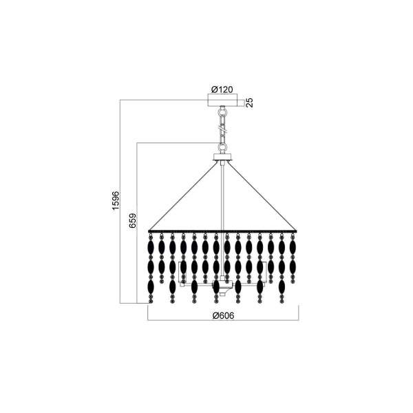 Подвесная люстра Vele Luce Grace VL4093P61